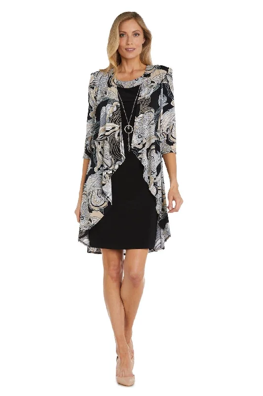 Maternity dress for a spring flower show R&M Richards 9237 Mother Of The Bride Short Dress