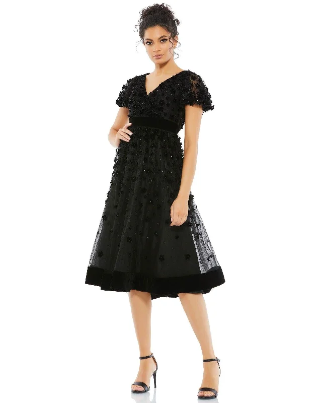 Maternity dress for a bridal shower as a hostess Mac Duggal 67854 Mother of the Bride Short Dress