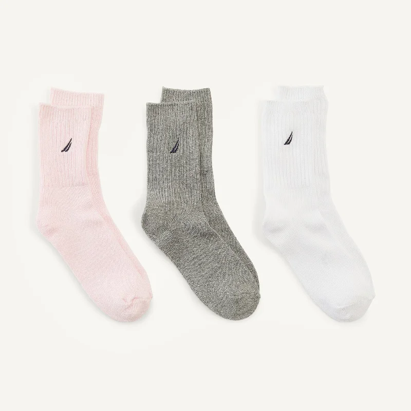 removable strap women lingerie for versatilityNautica Womens Crew Socks, 3-Pack