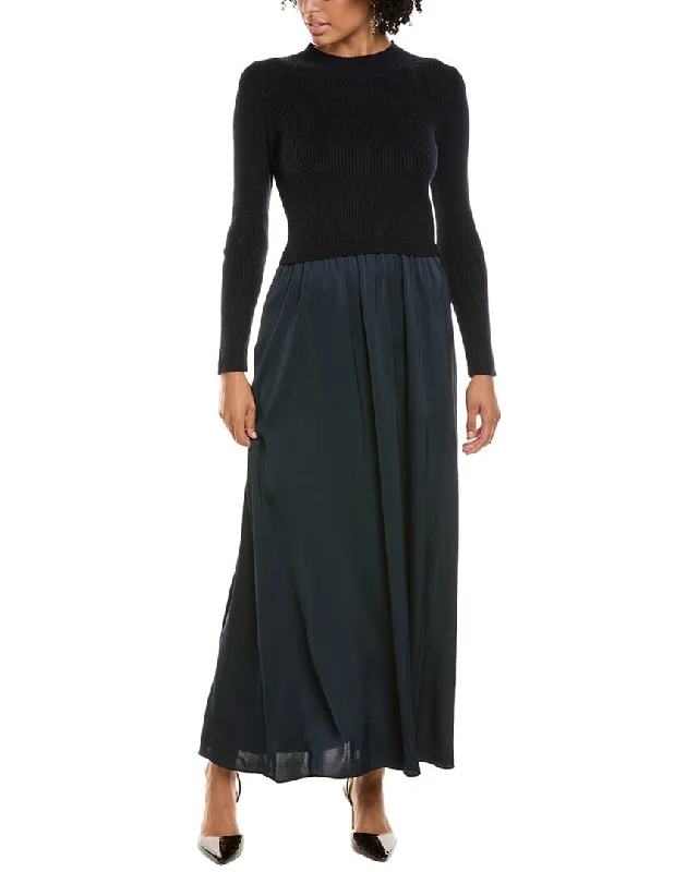 Pleated Women Dress with a Timeless and Elegant Texture Pleated Women Dress with a Timeless and Elegant Texture Taylor Combo Satin Midi Dress