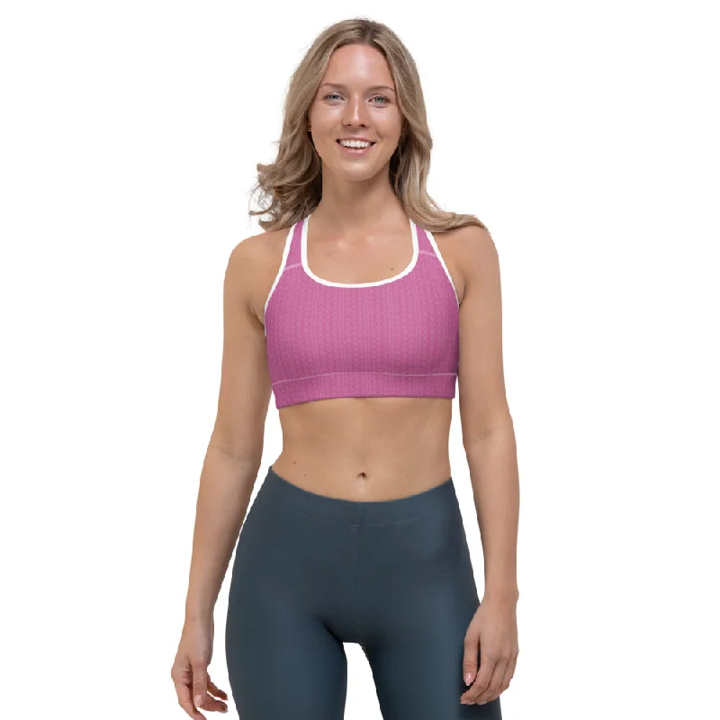 plus size low impact women sport braFuchsia Bloom Sports Bra