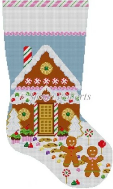 Cotton - blend stockings for breathability3224 Gingerbread House Stocking