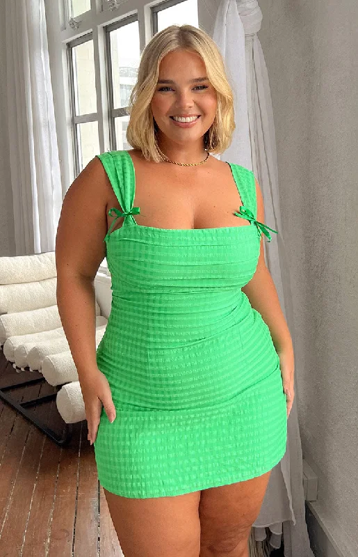 Mini dresses with fringe for a bohemian styleLayla Green Tie Back Mini Dress