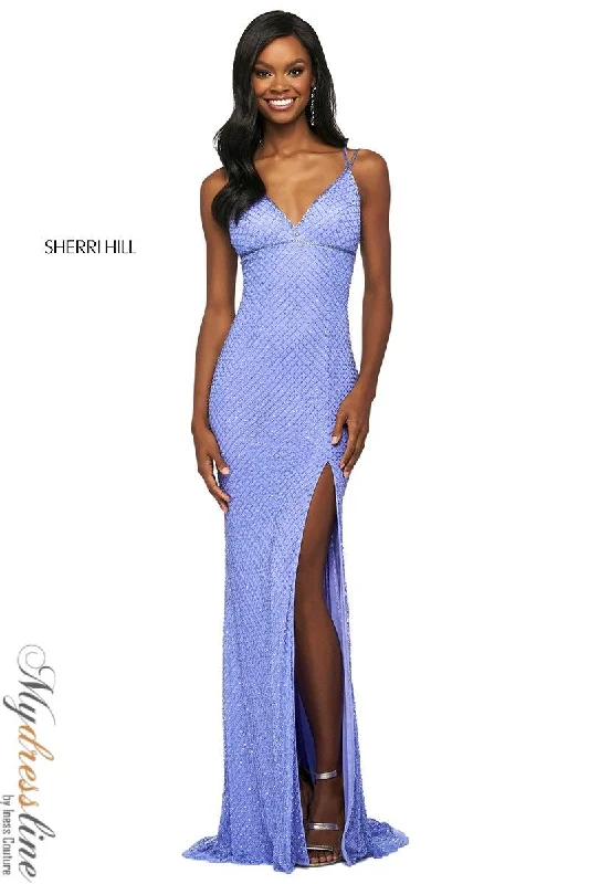Formal dresses with gathered bodices and wide - leg skirts for a comfortable and stylish silhouetteSherri Hill 53878