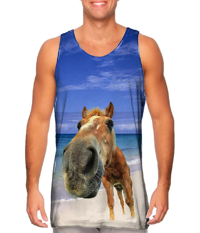 Women's Sleeveless Ribbed Tank Tops for a Trendy LookHorse Beach Snout
